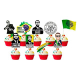 50 Tags De Cupcake Jair Bolsonaro