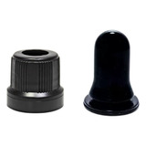 50 Tampas Com Lacres 18mm Furadas E 50 Bulbos De Silicone