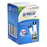 50 Tiras Reagentes G tech Free Lite Teste De Glicemia