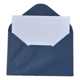 50 Un Envelope Visita 72x108 Azul Escuro Cartão Branco