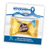 50 Unid Cartão Para Bombom Com Saquinho Mimo Novembro Azul
