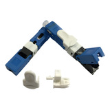 50 Unidades 1 Gabarito Fast Conector Reutilizável Ftth Sc upc Azul D 01 Nfe