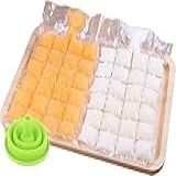 50 Unidades 1200 Sacos De Gelo Descartáveis Para Cubos De Gelo Com 1 Funil Materiais De PE De Grau Alimentício Bandejas De Molde De Cubo De Gelo De Fácil Liberação Máquina De Congelamento