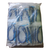 50 Unidades Cabo De Rede Rj45 Ethernet Lan Cat5e Azul 1 5 Me