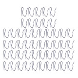50 Unidades De Ganchos De Cortina Para Cortinas Silvery fs