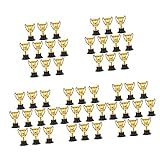 50 Unidades Decoração Dourada Taças E Troféus Prêmio De Carnaval Troféus E Medalhas Mini Troféu De Copo De Troféu De Futebol Tapete Vermelho Beisebol Filho Reutilizável