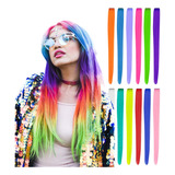 50 Unidades Extensão De Cabelo Mecha Colorida Com Tic Tac 50cm Fibra Japonesa Suporta Temperatura Escolha As Cores