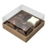 50 X Caixa Brigadeiro P 4 Doces Gourmet Doces Bombons