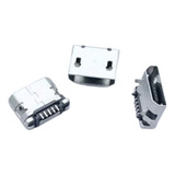 50 X Conector Carga Micro Usb V8 5 Pinos Cel Tablet