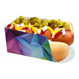 500 Embalagem Buffet Mini Hot Dog Cachorro Quente Criativa