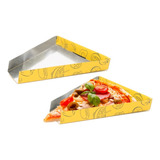 500 Embalagem Metalizada Pedaço Pega Pizza Triangulo