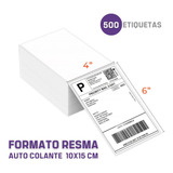 500 Etiqueta Térmica Sem Rolo 10x15 /100x150 Resma Serrilha