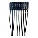 500 Lacre Para Malote Numerado 16cm Preto Segurança Viagem