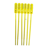500 Lacre Para Malote Numerado 16cm Segurança Amarelo