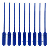 500 Lacre Para Malote Numerado 16cm Segurança Azul