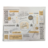 500 Papel Acoplado Para Lanches Com Película Antivazamento