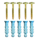 500 Parafuso 4,5x45 Flang + Bucha Anel 6mm - Total 1000 Pçs
