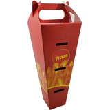 500 Pçs Caixa Embalagem Delivery P Batata Fritas Cone Porçao