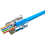 500 Pcs Conector Rj45 Cat5e Macho De Passagem Vazado