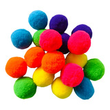 500 Pompom Bolinha Mix Colorido 3cm 