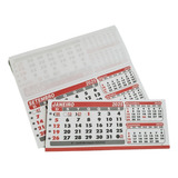500 Refil Pvc De Calendário De Mesa Bloco Pequeno 11,5x5