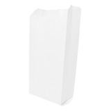 500 Sacos De Papel Kraft Branco Liso (10x21cm) - 1/2kg 