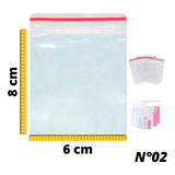 500 Sacos Zip Lock 6x8 Hermetíco Saquinho Zip Transparente