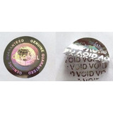 500 Selos Holográficos Void Original Genuine Prata 20mm