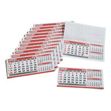 500 Und Calendário De Mesa Bloco Refil Grande 15,5x6,5 Pvc