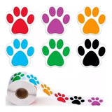 500 Adesivos Etiquetas Decorativas Patinha Gato Cachorro