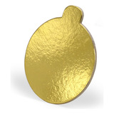 500 Base Laminada P Doces 8cm Suporte Porta Doces Tortinhas Cor Dourado