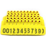 500 Brincos Grandes 7 5x6cm Numerados Para Bovinos Ovinos