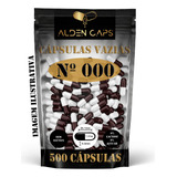 500 Cápsulas Vazias De Gelatina Incolor N 000 1 400mg 
