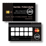 500 Cartão De Visita Fidelidade Adesivo personalizado