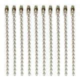 500 Corrente De Bolinha Com Canoa 10cm X 2 5mm Para Tag Chaveiro Confecção Calçados
