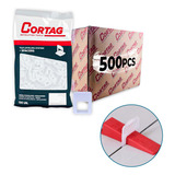 500 Espaçador Nivelador Clip Cortag Tradicional Porcelanato Cor Transparente 0 5mm