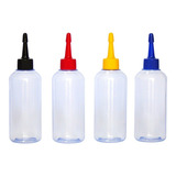 500 Frasco Plástico Para Refil De Tinta 100ml Bico Aplicador