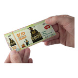 500 Ingresso Papel Moeda Personalizado Festas Eventos