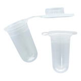 500 Microtubo Flaconete Cônico Batom 0 7ml Branco Oferta