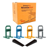 500 Nivelador Espaçador De Piso 100 Cunhas Slim