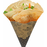 500 Pçs Caixa Caixinhas Embalagem Tapioca Crepe Frances Eco