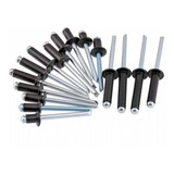 500 Pçs Rebite Repuxo 314 3 2 X 14 Alumínio Preto Âncora