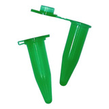 500 Peças Microtubo 1 0ml Verde Pino Cápsula Epp