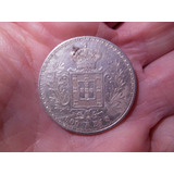 500 Reis 1901 Prata Portugal Rara