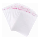 500 Saquinhos Plastico Transparente Colante 12x6