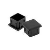 500 Tampas Plásticas Para Metalon 30x30 Interna Pt Cor Preto