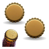 500 Tampinha Garrafa Coroa Tampa Cerveja Artesanal Dourada