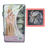 500 Unhas Postiças Inteiras Cobre Unha Toda Completa Natural Cor Transparente