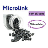 500 Unid Microlink Revestido Silicone Mega Hair Para Cabelos