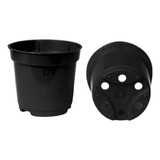 500 Vasos Pote 6 Plástico Preto Muda 80ml Suculentas Cactos